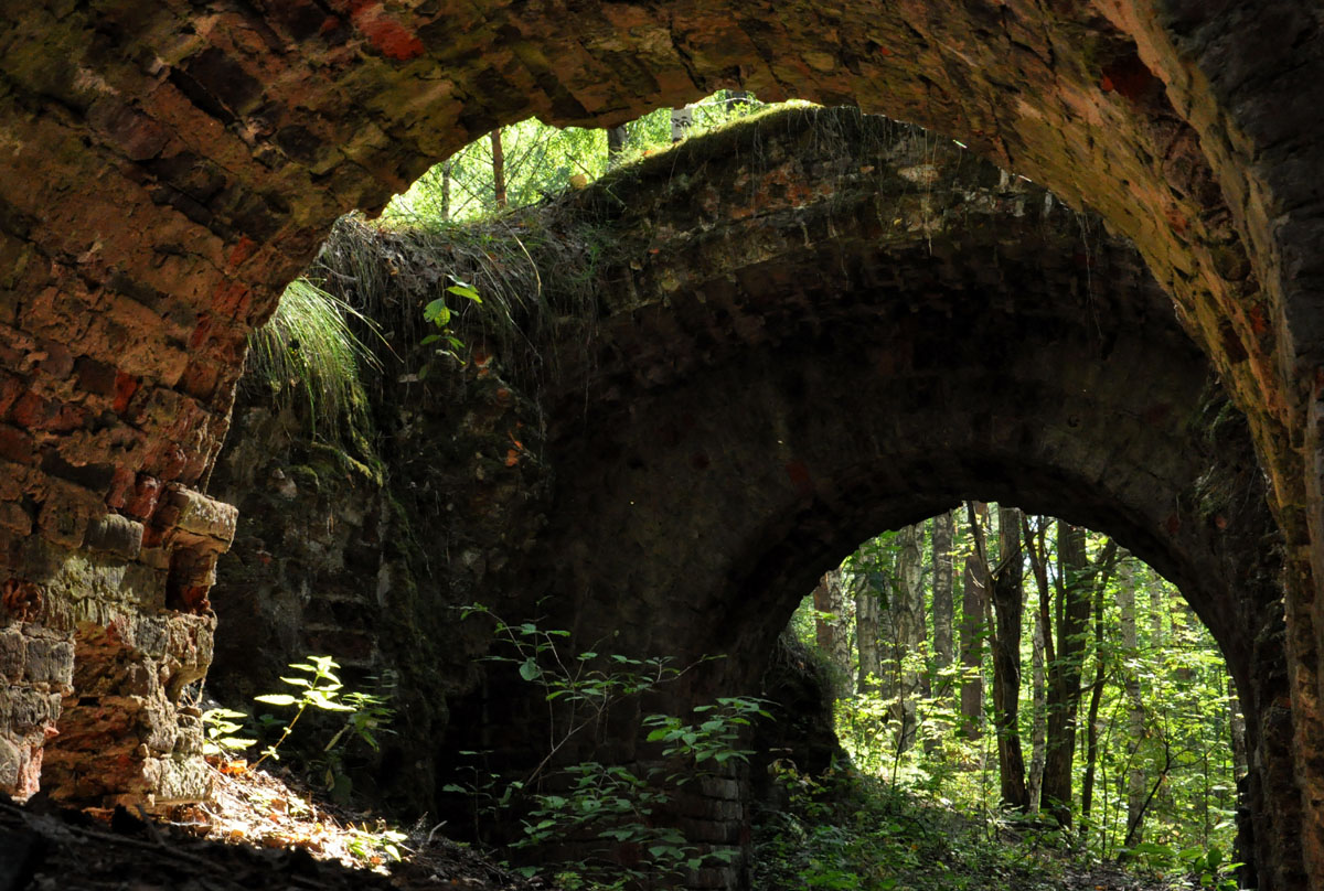 Развалины стекольного завода Русско-Бельгийского общества, бывшая фирма Ф.А. Беклемишева