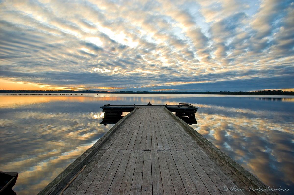 Причал д. Варишпельда, о. Водозеро, автор Василий Александрович Щербинин