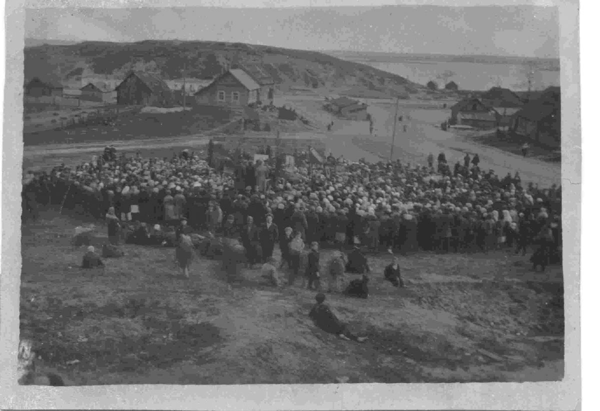 Митинг в г. Себеж 9 мая 1945 г.